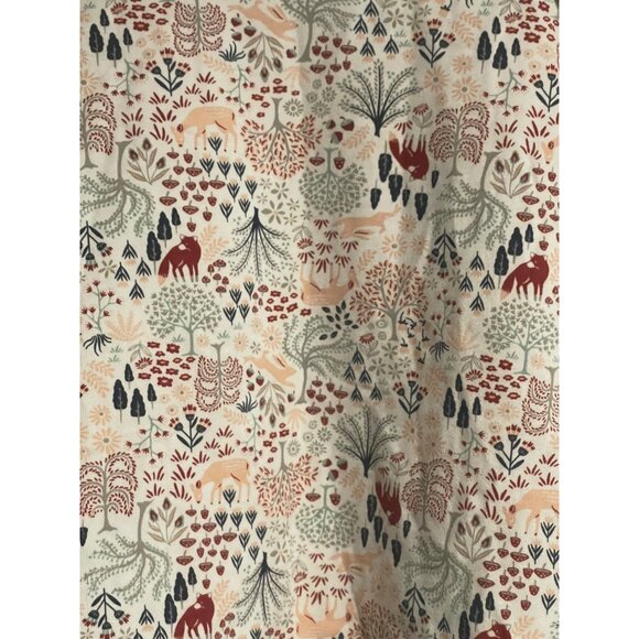 Rachel Zoe Girls Floral Long Sleeve Top Size 5T Woodland Print Ruffle Detail - Picture 2 of 6